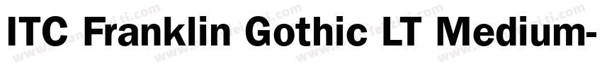 ITC Franklin Gothic LT Medium字体转换